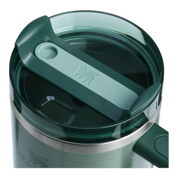 Stanley H2.0 Flowstate Quencher Tumbler 30oz Hammertone Green NEW In-Hand - Picture 3 of 3